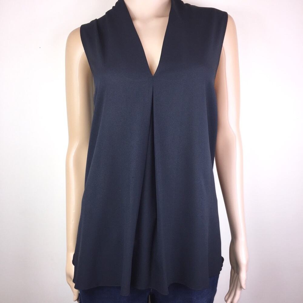 Robert Rodriguez Emilia Black Sleeveless Tunic, Size L